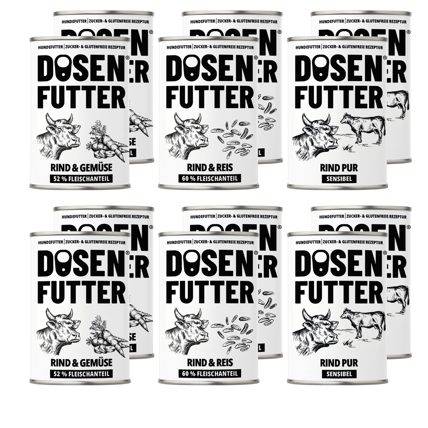 RIND TESTBOX S-M Dosenfutter® 400g