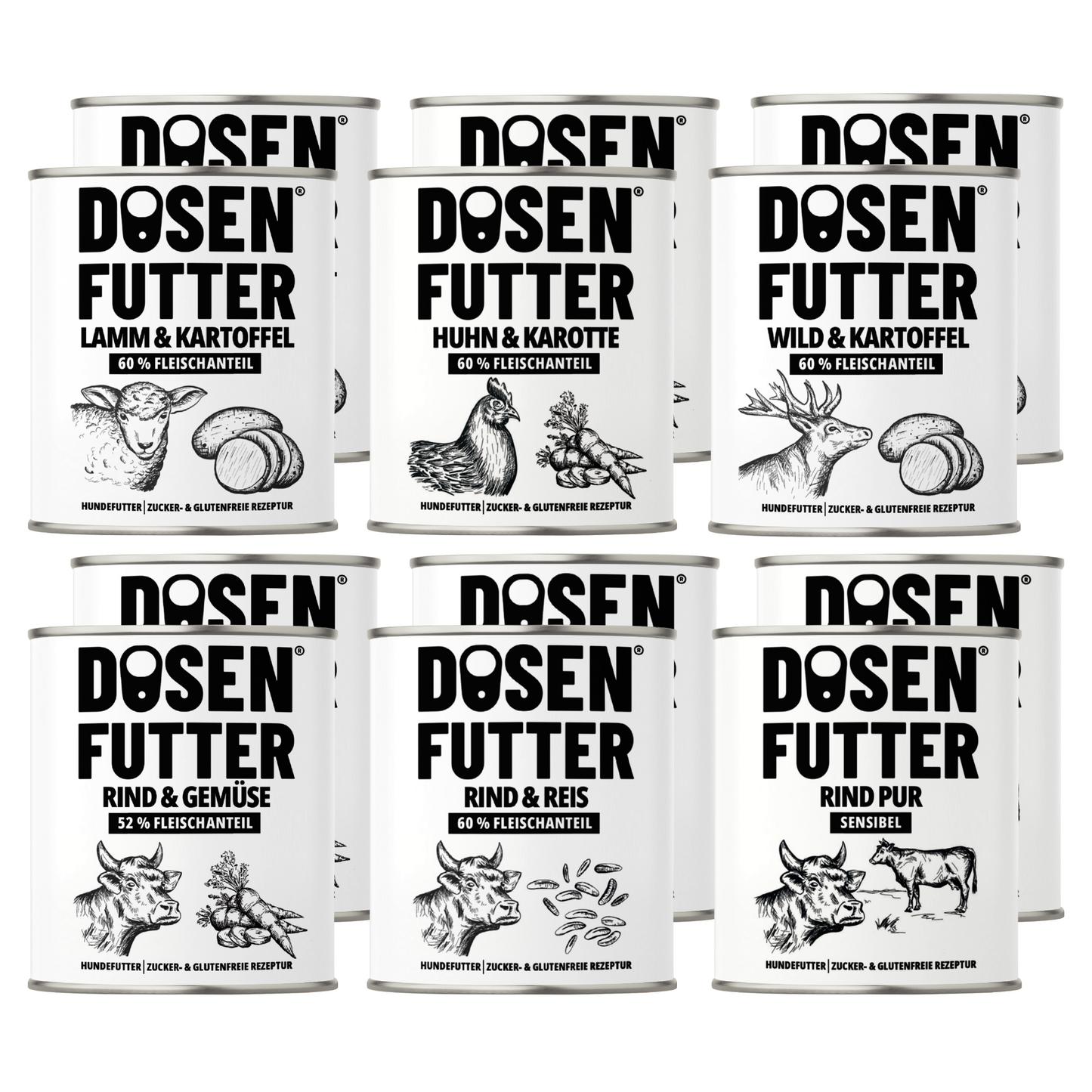 TESTBOX L-XL Dosenfutter® 800 g