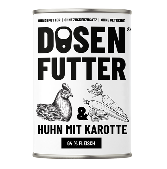 6x Dosenfutter® HUHN MIT KAROTTE