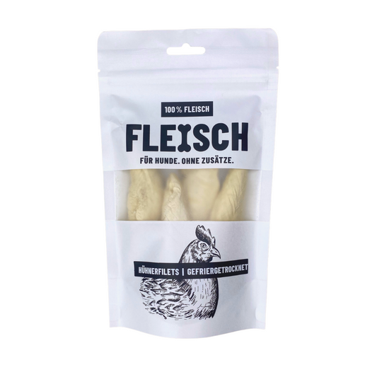 FLEISCH 100% Hühnerbrustfilet schonend Gefriergetrocknet 50g