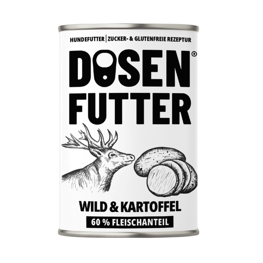 6x Dosenfutter® WILD & KARTOFFEL