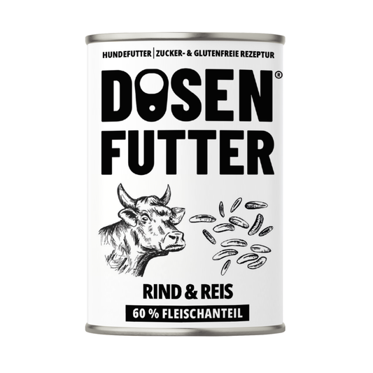 6x Dosenfutter® RIND & REIS