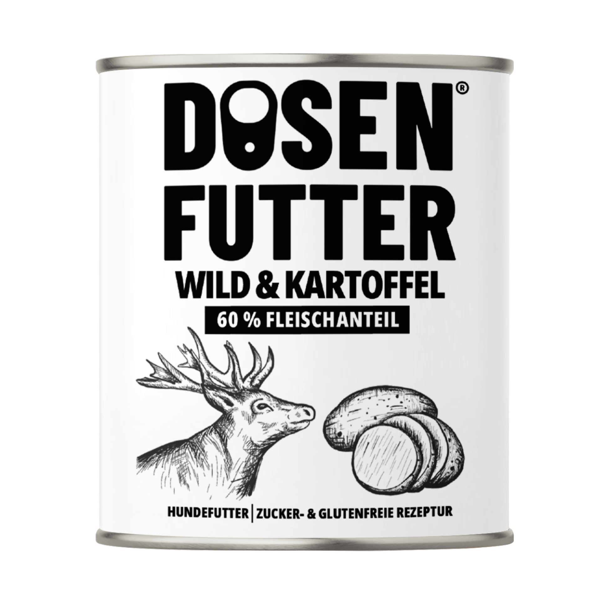 6x Dosenfutter® WILD & KARTOFFEL – Schnauze & Co