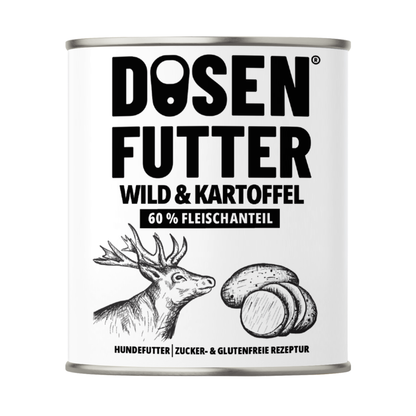 6x Dosenfutter® WILD & KARTOFFEL