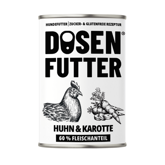 6x Dosenfutter® HUHN MIT KAROTTE