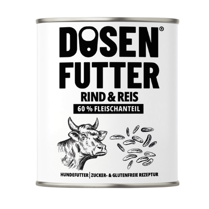 6x Dosenfutter® RIND & REIS
