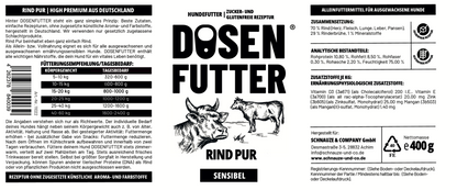 6x Dosenfutter® RIND PUR SENSIBLE