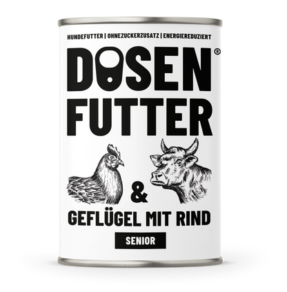 Dosenfutter® SENIOR GEFLÜGEL & RIND 6x400g