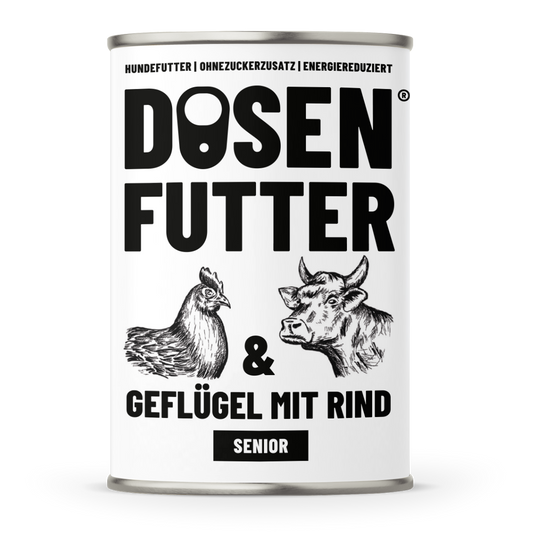 Dosenfutter® SENIOR GEFLÜGEL & RIND 6x400g