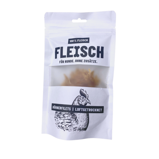 12027 - 5 x FLEISCH 100% Hühnerbrustfilet schonend Luftgetrocknet 75g