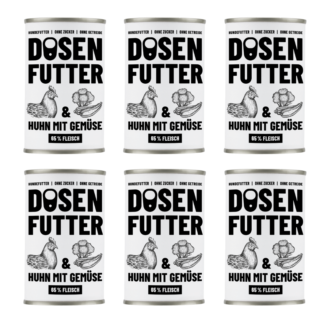 11015 - Dosenfutter® HUHN & GEMÜSE 6x400g