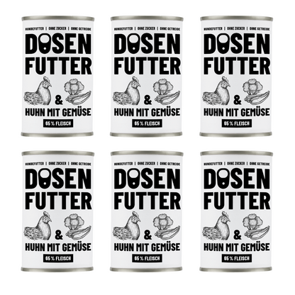 11015 - Dosenfutter® HUHN & GEMÜSE 6x400g