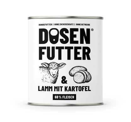11025 - Dosenfutter LAMM MIT KARTOFFEL 800g