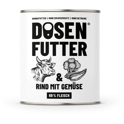 6x Dosenfutter® RIND & GEMÜSE