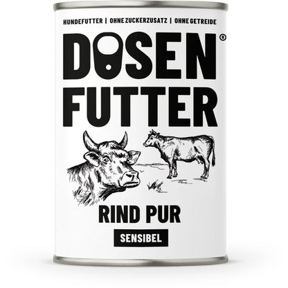 Dosenfutter® RIND TESTBOX 12x400g Nassfutter