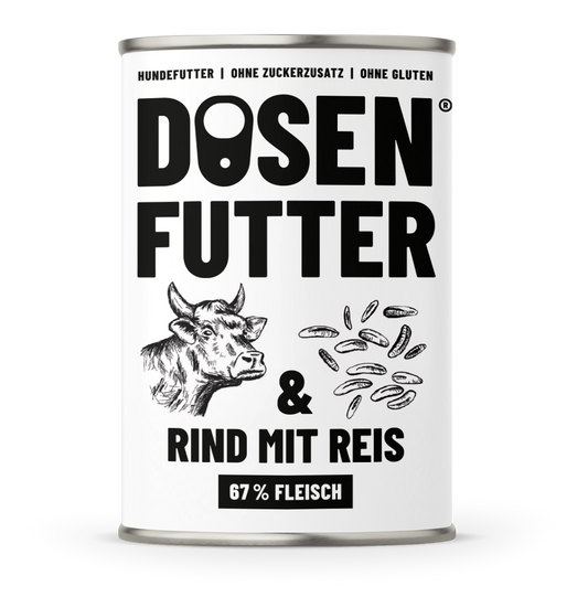 11021 - Dosenfutter® RIND & REIS 6x400g