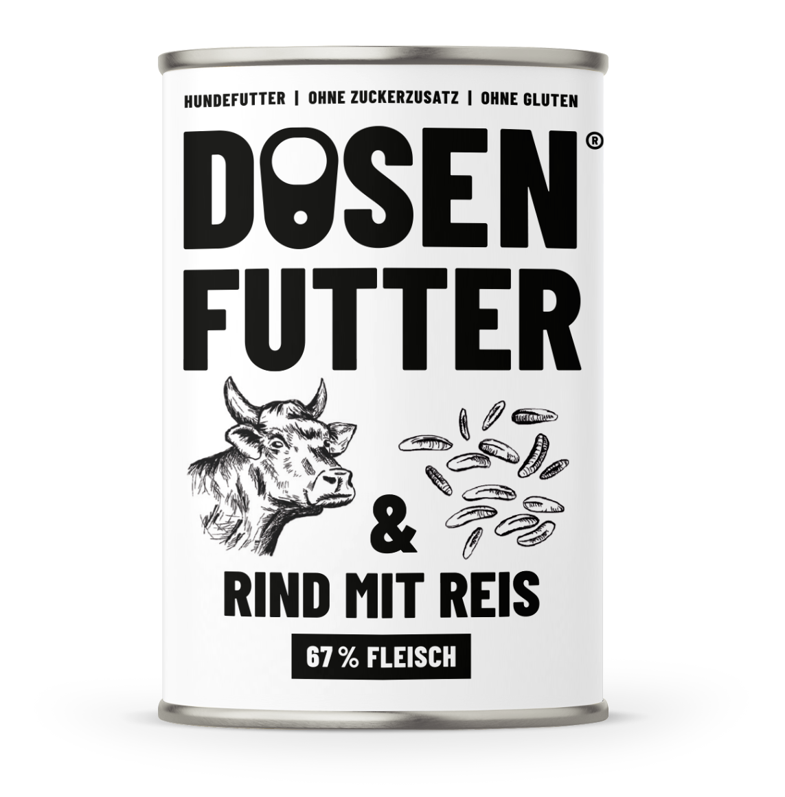 Dosenfutter® RIND & REIS 6x400g