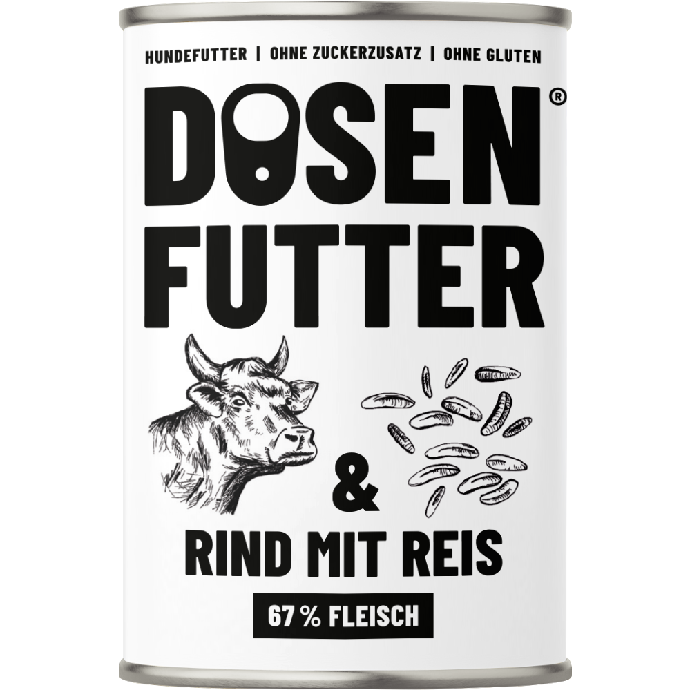 Dosenfutter® RIND TESTBOX 6x400g Nassfutter